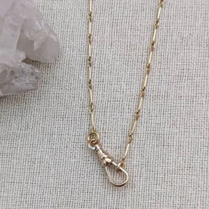 Swivel 14k gold filled charm necklace